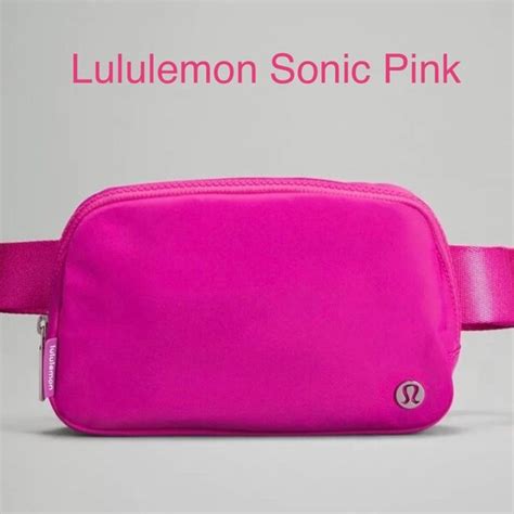 sonic pink belt bag